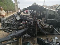 سانحه رانندگی در کاشمر، 5 مجروح بر جای گذاشت.