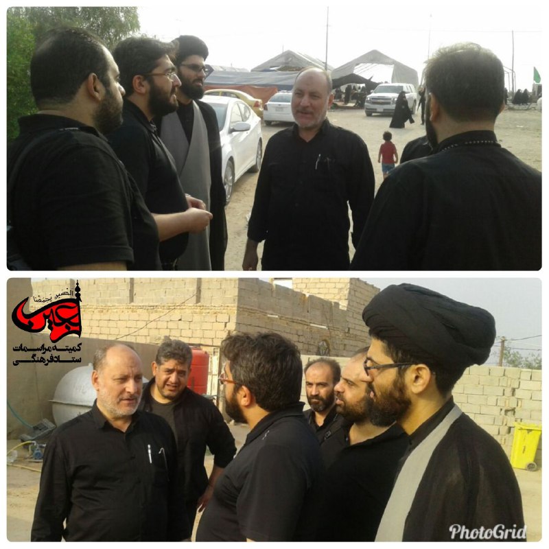 بازدید مدیر هئیت رزمندگان اسلام از موکب&zwnj;های ایرانی