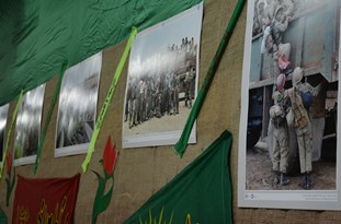 برپایی نمایشگاه عکس عاشورائی و دفاع‌مقدس در پل‌دختر
