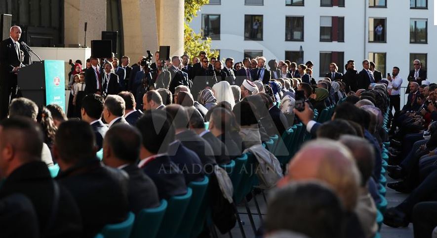 افتتاح مسجد اعظم کلن به دست اردوغان+ تصاویر