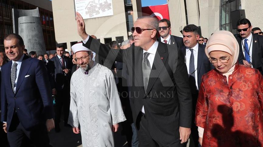 افتتاح مسجد اعظم کلن به دست اردوغان+ تصاویر