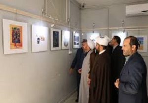 نمایشگاه کاریکاتور پایان یک داعش در بیجار افتتاح شد