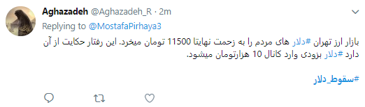 کاربران هشتگ #سقوط_دلار را داغ کردند +تصاویر