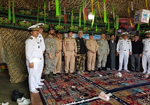 بازدید معاون هماهنگ کننده نیروی دریایی ارتش از مرز شلمچه