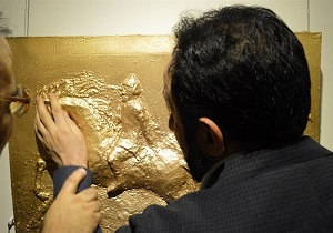 روایتی از داستان‌های شاهنامه در تابلو‌هایی ویژه روشندلان