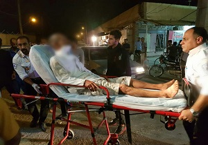 تصادف یک دستگاه خودرو پراید و پژو در خرمشهر