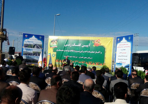 کلنگ احداث تقاطع غیر همسطح برزمین زده شد