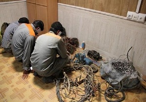 دستگیری سارقان سیم و کابل در بسطام