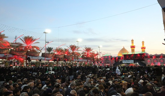 گزارش تصویری مراسم دعای ندبه در بین الحرمین کربلای معلی