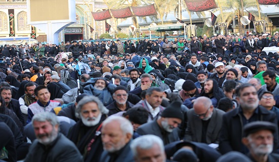 گزارش تصویری مراسم دعای ندبه در بین الحرمین کربلای معلی