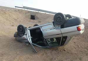 واژگونی پراید 5 مصدوم برجای گذاشت