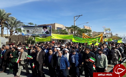 فریاد مرگ بر استکبار بر آسمان شهرستان&zwnj;های استان یزد طنین انداز شد+تصویر