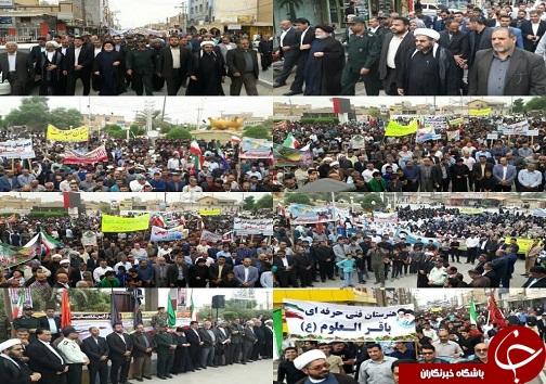 طنین مرگ بر آمریکا در خوزستان به گوش می رسد