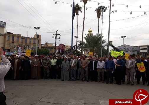 طنین مرگ بر آمریکا در خوزستان به گوش می رسد