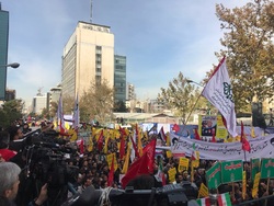 بازتاب راهپیمایی با شکوه 13 آبان در شبکه فرانس 24 + فیلم