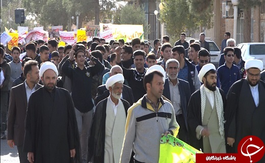 فریاد مرگ بر استکبار بر آسمان شهرستان&zwnj;های استان یزد طنین انداز شد+تصویر