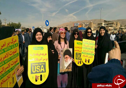 فریاد مرگ بر استکبار آسمان فارس را درنوردید+ تصاویر