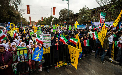 راهپیمایی باشکوه 13 آبان در &laquo;فومن&raquo; + فیلم