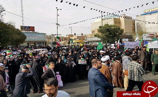 حضور گسترده مردم قم در راهپیمایی یوم الله ۱۳ آبان +تصاویر