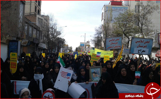 راهپیمایی 13 آبان در استان اردبیل برگزار شد