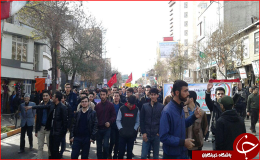 راهپیمایی 13 آبان در استان اردبیل برگزار شد