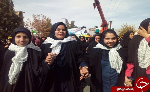 فریاد مرگ بر استکبار بر آسمان شهرستان&zwnj;های استان یزد طنین انداز شد+تصویر