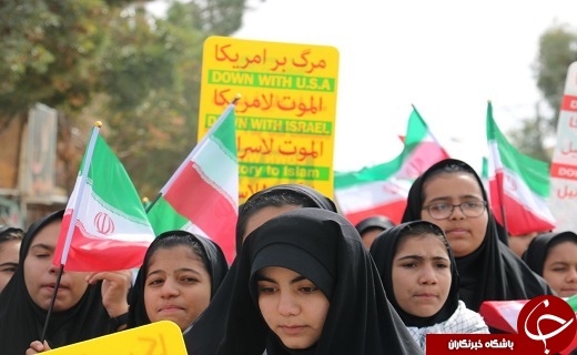 فریاد مرگ بر استکبار بر آسمان شهرستان&zwnj;های استان یزد طنین انداز شد+تصویر