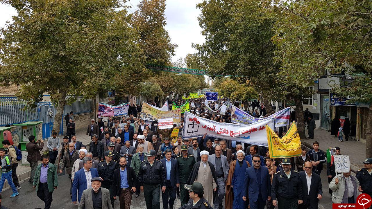 راهپیمایی روز دانش&zwnj;آموز در تویسرکان + تصاویر