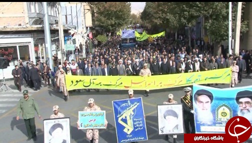 حضور باشکوه مردم استان آذربایجان شرقی در راهپیمایی یوم الله ۱۳ آبان