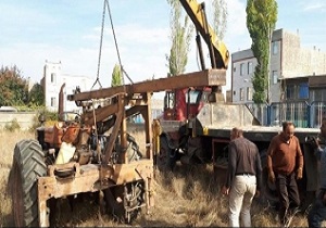 توقیف یک دستگاه حفاری غیر مجاز در شهرستان مشگین شهر