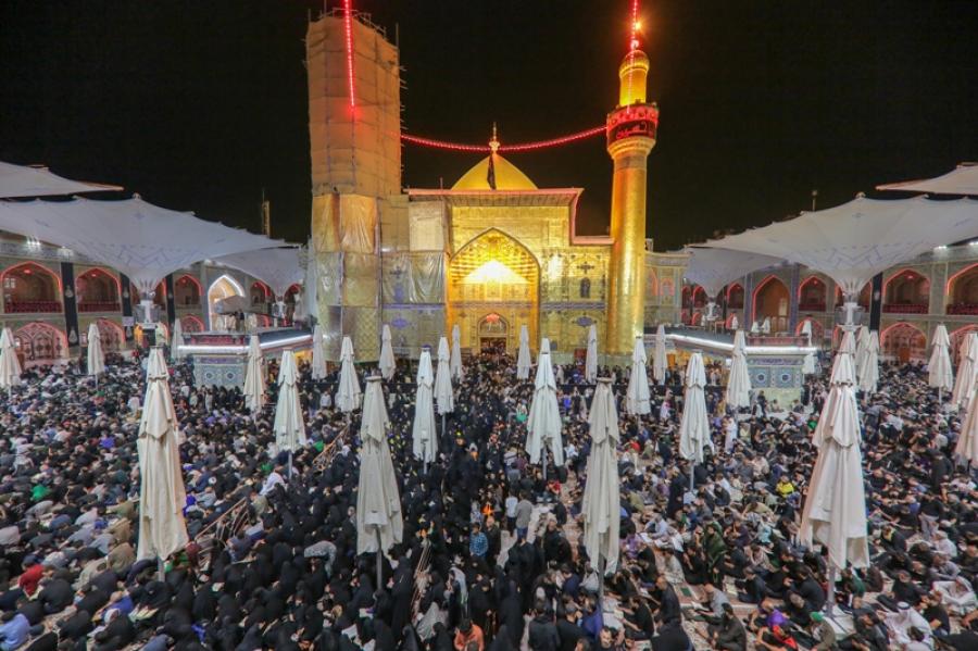 بارگاه مطهر حضرت علی&zwnj;(ع) در آستانه رحلت پیامبر اکرم+عکس