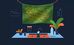 حضور افراد دارای معلولیت در حرم مطهر امام هشتم (ع) + فیلم