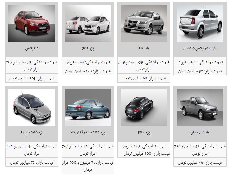 قیمت خودروهای داخلی افزایش یافت