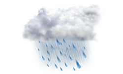 آسمان قم بارانی است