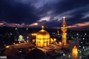 حال‌وهوای بارانی حرم مطهر رضوی(ع) + فیلم