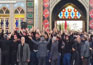 مراسم سوگواری شهادت امام هشتم در آران و بیدگل + فیلم