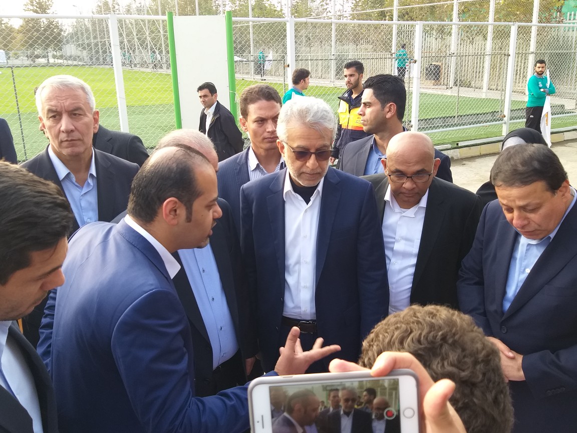 مراسم افتتاح عملیات احداث ساختمان فدراسیون فوتبال برگزار شد