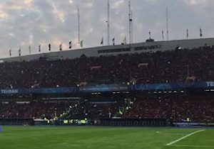 استادیوم آزادی قبل از شروع بازی دو تیم پرسپولیس با کاشیما + فیلم