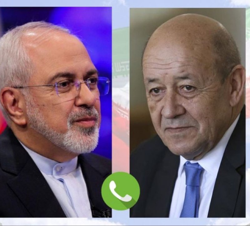 رایزنی تلفنی ظریف با همتای فرانسوی اش پیرامون ایجاد ساز و کار&zwnj;های ویژه