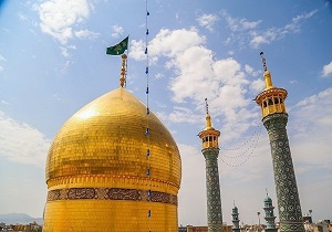 پرچم حرم مطهر حضرت معصومه (س) تعویض شد