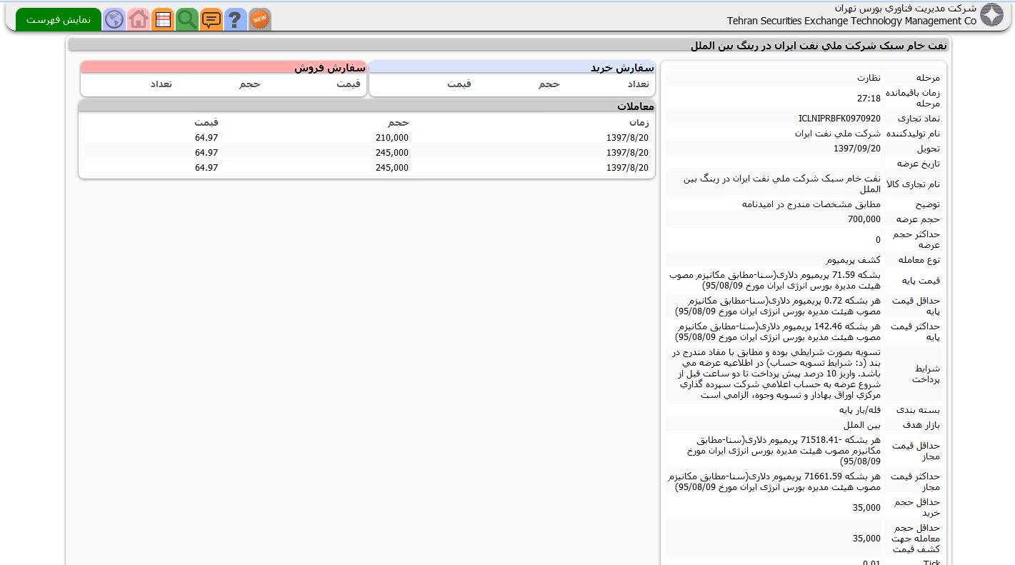 ورود 3 خریدار نفتی به رینگ بین المللی در لحظات آغاز عرضه