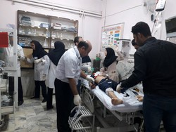 تصادف وانت سواری با دانش&zwnj;آموزان + تصاویر