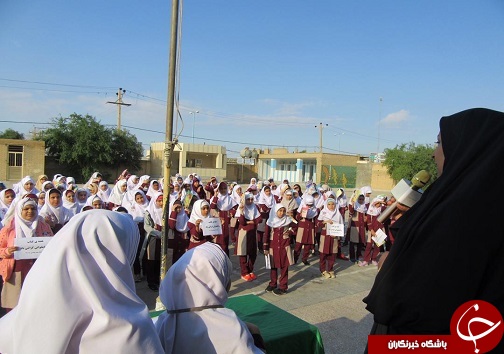 زنگ کتابخوانی در مدرسه شهید مختاری آغاجاری به صدا در آمد