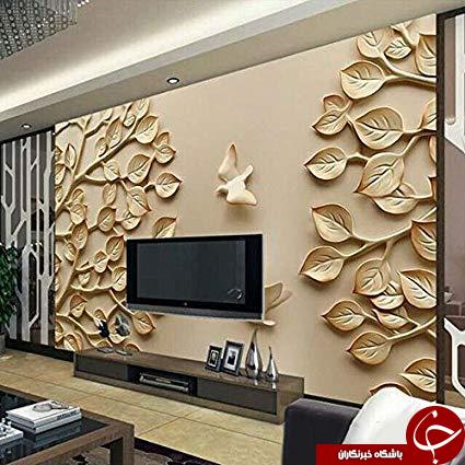 ۴۹ طرح زیبای کاغذ دیواری برای پذیرایی 2018 +تصاویر