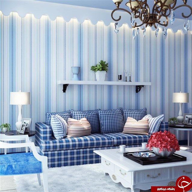 ۴۹ طرح زیبای کاغذ دیواری برای پذیرایی 2018 +تصاویر