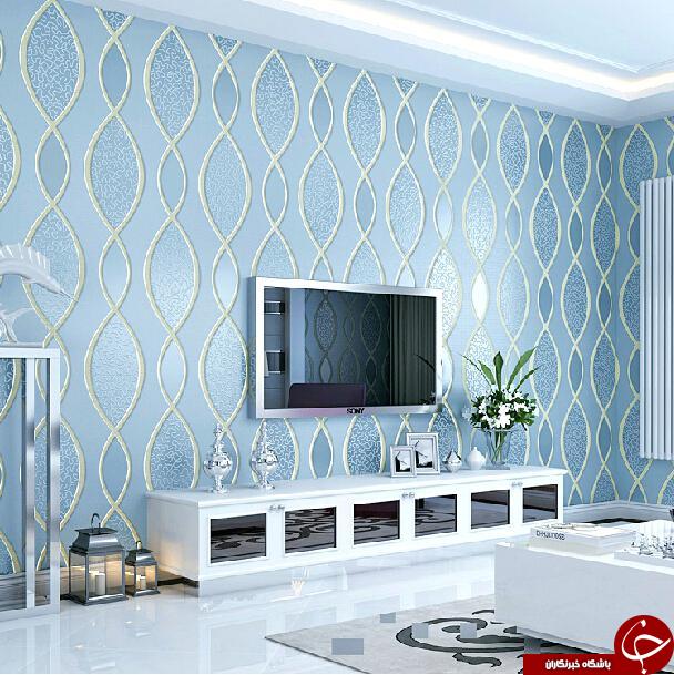 ۴۹ طرح زیبای کاغذ دیواری برای پذیرایی 2018 +تصاویر