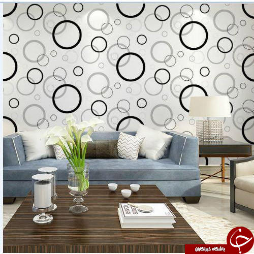 ۴۹ طرح زیبای کاغذ دیواری برای پذیرایی 2018 +تصاویر