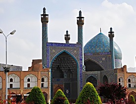 پایان عملیات مرمت ایوان گنبد خانه مسجد تاریخی امام اصفهان