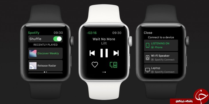 اپلیکیشن Spotify برای اپل واچ عرضه شد