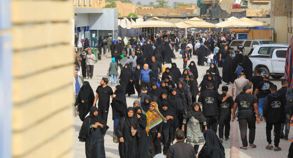 تصاویری از حضور پر شور زائران در سامرا در آستانه شهادت امام حسن عسگری(ع)